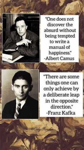 Camus and Kafka on #literature The Eternal Return #literature #quotes #kafka #camus #philosophy