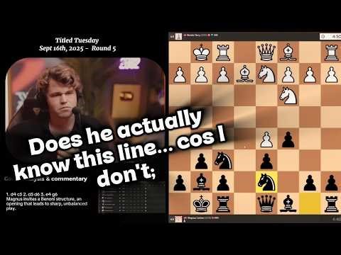 Magnus Carlsen plays the Old Benoni Defense