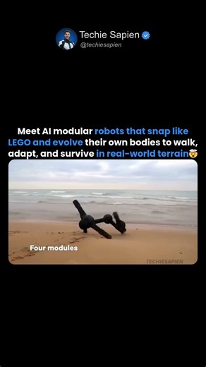 Meet AI Modular Robots That Snap Like LEGO and Evolve Their Own Bodies 🤯🤖