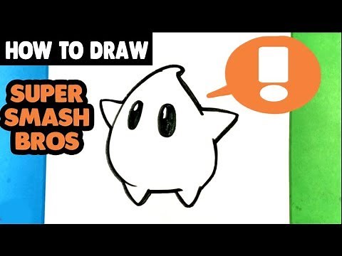 How to Draw Super Smash Bros - Luma - Nintendo -Step by Step for Beginners - Easy Pictures to Draw