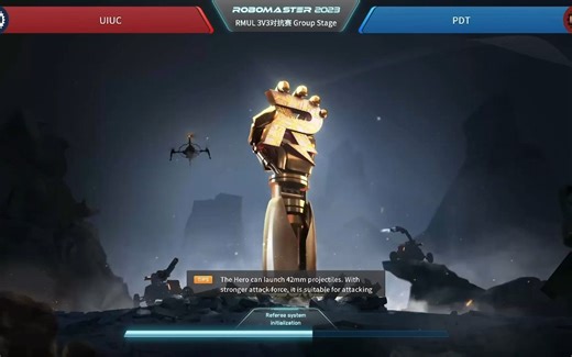 RoboMaster 高校联盟赛 2023 北美站 第11场 UIUIC Illini RM 战队 vs PDT RoboTO 战队