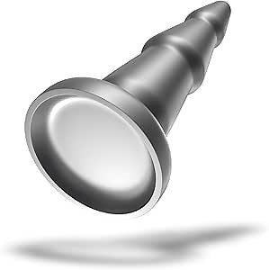 Anal Plug Butt Plug Trainer with Suction Cup Black Silicone Cone Prostate Massager Dilator Sex Toy for Men Women Masturbation (S)