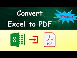 How to Convert Excel to PDF | Save Excel Files with Advanced Settings