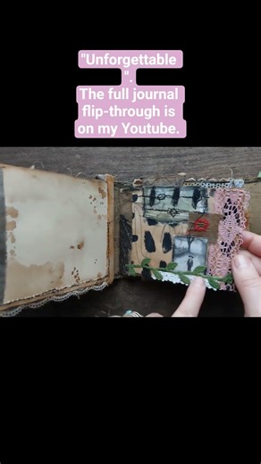 "Unforgettable ".The journal flip-through. #junkjournalmaking #journalflipthrough #junkjournal