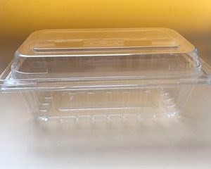 [Hot Item] Clear Clamshell Container Lemmon Vegetable Large Capacity Food Box Plastic Packaging