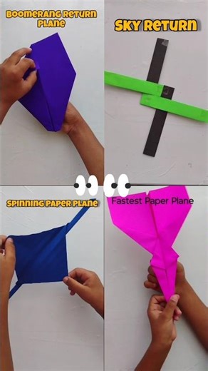 Top 4 Viral Paper Planes You Must Try/4 Amazing Paper Planes in 1 Video ✈️🔥#shorts#origami #diy