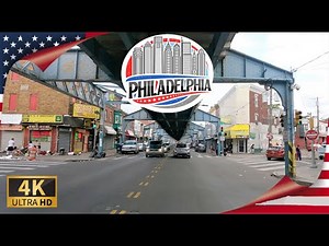 DRIVING in PHILADELPHIA, Kensington Avenue-Old City, Pennsylvania, UNITED STATES I 4K 60fps