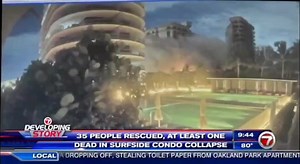 Incredible security camera video of the #Surfsidecollapse aired by WSVN-TV in #Miami this morning. #breakingnews | Greg Dee