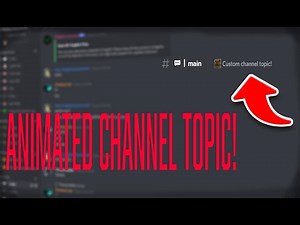 How to put CUSTOM and ANIMATED emojis in a channel topic on Discord! *2021*