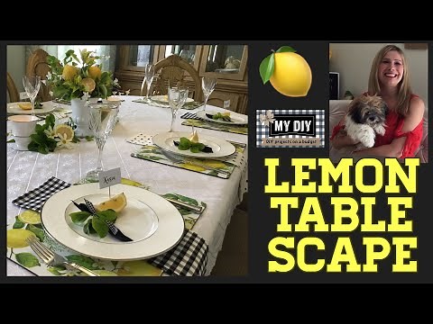 Summer Tablescape | Lemon Table Decor 🍋 | Casual Table Setting