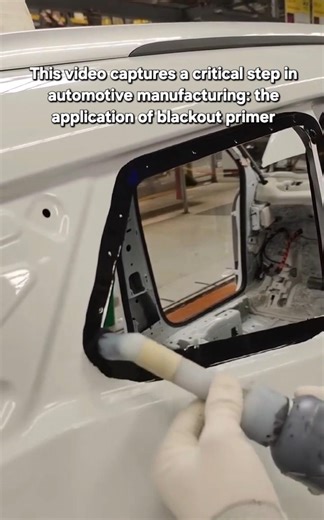 Why Cars Get This "Black Border" Before Glass Installation 🚗🖤