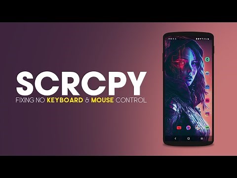 Can't Control SCRCPY Using Mouse and Keyboard fix | Fix SCRCPY no mouse and keyboard control.