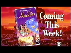 Aladdin vhs commercial 1993