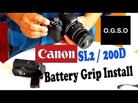 Battery Grip for Canon EOS Rebel SL3 & SL2 NEW CANON EOS 250D/200D, Kiss X9 ,Vello BG-C17