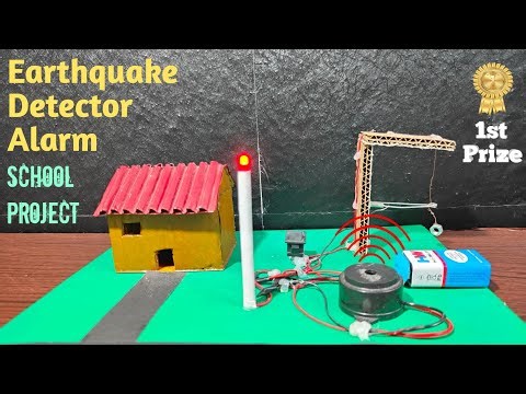 Earthquake Detector Alarm 🚨। Earthquake Detector Alarm Working Model । School Project । DIY Project।