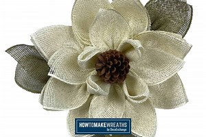 How to Make a DIY White Magnolia Wreath - How to Make Wreaths - Wreath Making for Craftpreneurs