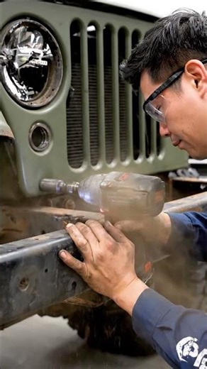From Rusty to Brand New! Jeep Restoration Transformation 🔥 #fullrestoration #carrestorationproject