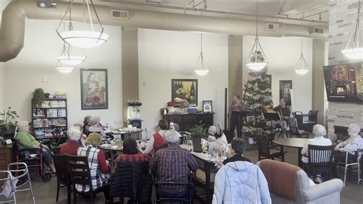 Arnold Miller and John Price Jr. recently presented a Christmas program at Kingswood Court. Kingswood staff members shared these three video clips so our viewers could get a feel for what they missed. Much of the program was similar to what they provided for the Christmas Program held in the Nuckolls County Historical Society's Museum Church earlier this month. | The Superior Express