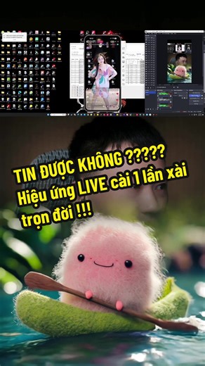 TIN ĐƯỢC KHÔNG??? Hiệu ứng live kèm tool chạy vĩnh viễn không cần gia hạn hàng tháng #huysetupiktoklive #hieuunglive #hieuungtiktok #tikfinity