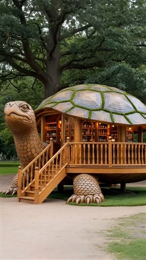 “Building a Giant Turtle House From Scratch 🐢🏡 | Epic Wooden Transformation!”