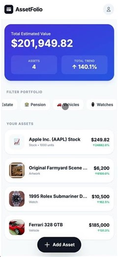 The App that tracks your daily asset wealth with AI