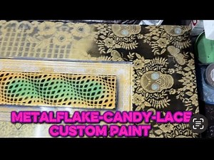 Custom Paint Tutorial-How to Metal Flake, Candy,Lace,Patterns,Airbrush Automotive/Motorcycle Style