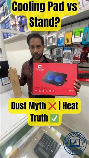 Cooling Pad vs Stand? 🤯#LaptopOverheating #CoolingPad #LaptopStand #TechTruth #LaptopTips