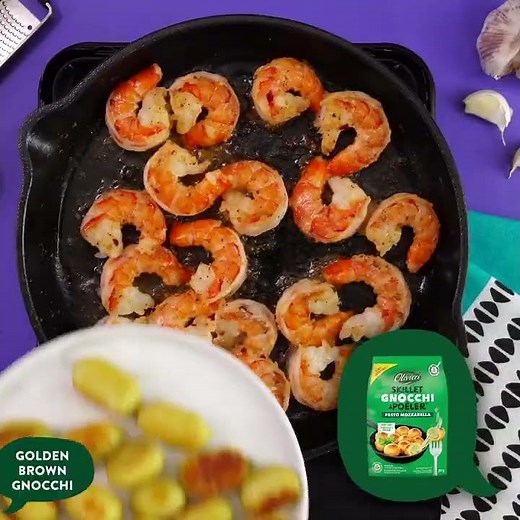 Olivieri® Quick Garlic Shrimp with Skillet Gnocchi