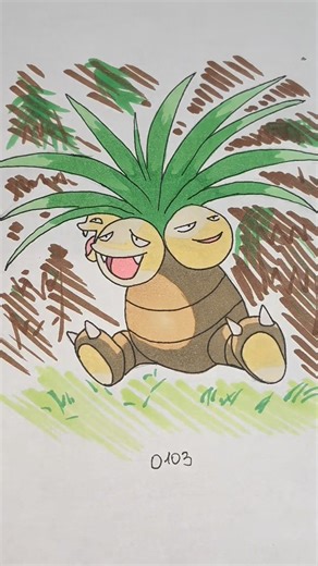 DISEGNO EXEGGUTOR #exeggutor #pokemon #art #drawing #pokemonart #pokemondrawing #draw #sketch