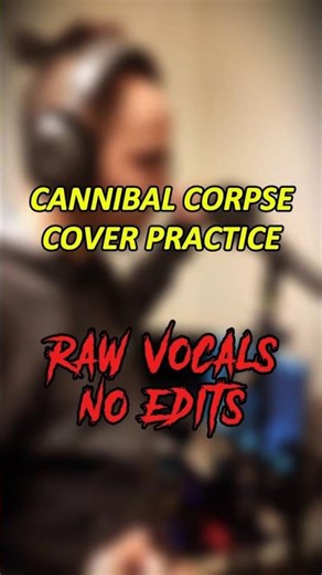 Practicing Corpsegrinder Lows 😤 (RAW VOCALS No Mix) #shorts #cannibalcorpse