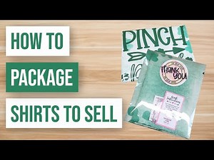 👕 How to Package Shirts to Sell