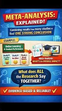Meta-Analysis Explained in 60 Seconds | Research Methods Made Easy