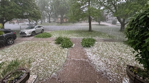 Hail and heavy rains impact Wichita