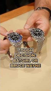 The GMT-Master II Decision: Bruce Wayne or Batgirl