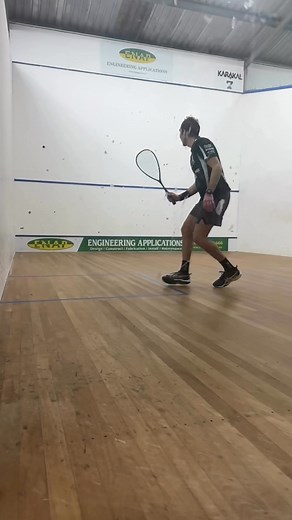 🔥 Clean rally, cleaner finish. Backhand nick for the win! #SquashGame #SquashShots #SquashPlayers #ShotOfTheDay #BackhandMagic | Daisy Hill Squash & Racquet Club