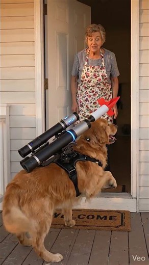 SHOCKING: Golden Retriever launches a ROCKET! 😱💥