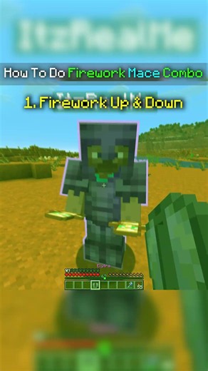 How To Do Minecraft Mace Firework Combo