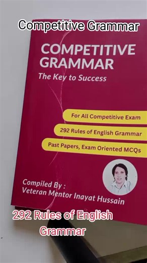competitive Grammar Rule book ~ best book for all competitive Exams #css #pms #ppsc #fpsc #onepaper #css2027 #csspakistan