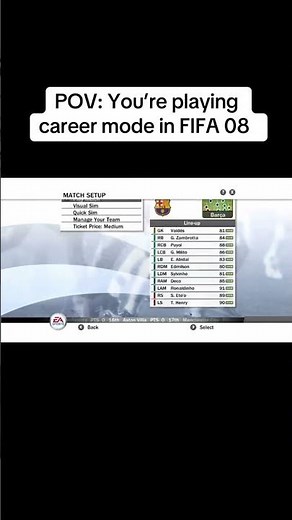 fifa 08 career mode hits different 🎵 #shorts