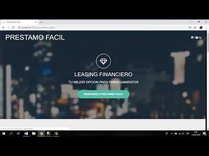 Pagina Web (C#) con Base de Datos (SQL) || Leasing o Arrendamiento Financiero