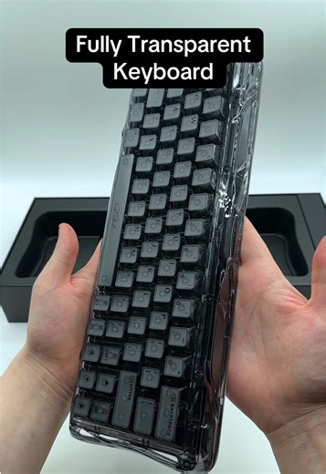 Fully Transparent Hall Effect Keyboard | GravaStar Mercury V60 #keyboard #gamingkeyboard #magnetic @GravastarTikTok