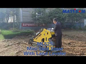 Land Leveler-Mattson Mini Skid Steer Loader Attachment