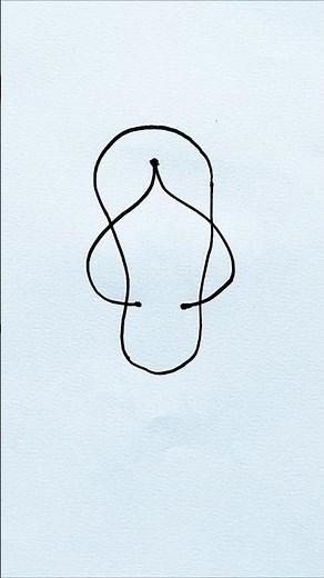 How to Draw a Slipper | Footwear Drawing Easy | #shorts #youtubeshorts #slippers #drawing #art