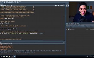 搬运视频~R语言中调用python~英文听不懂也没关系 直接看操作就可以