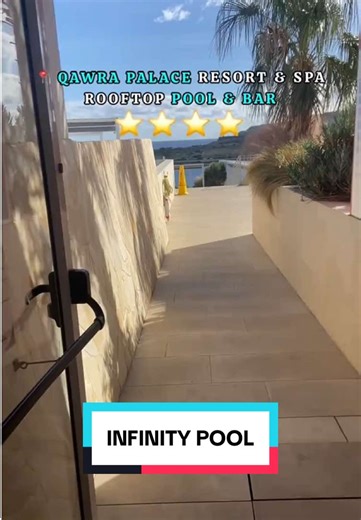 Rooftop Bar & Infinity Pool Review at Qawra Palace Malta