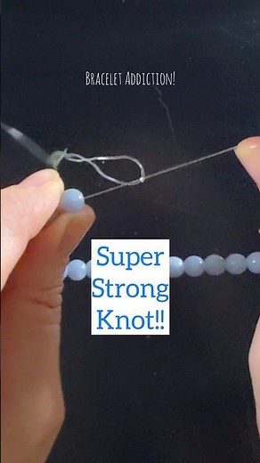 How to tie a bracelet! Super strong and simple knot
