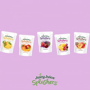 Which Splashers flavor is your little one enjoying this week: Peach Tea, Berry Lemonade, Fruit Punch, Peach Mango or Tropical Twist? Comment and let us know! | Juicy Juice