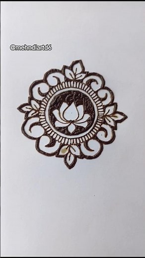 cute round mehndi | Quick & Easy mehndi design | Heena tutorial