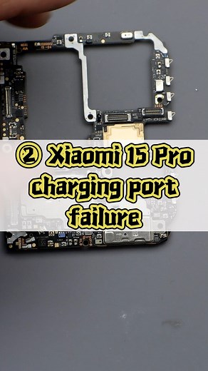 22K views · 265 reactions | ② Xiaomi 15 Pro has suffered water damage, with no sound output, and it lags/stutters when booting up and entering the system. The charging port sub-board has been corroded by water. | QianLi Repair Tools | Facebook