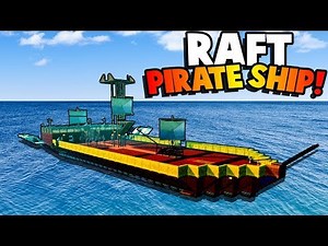 Crazy Men Lost At Sea Build a PIRATE SHIP to Survive! - Raft Multiplayer Gameplay Roleplay